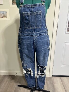Arizona Jean Company Light Blue Denim Bib Overalls